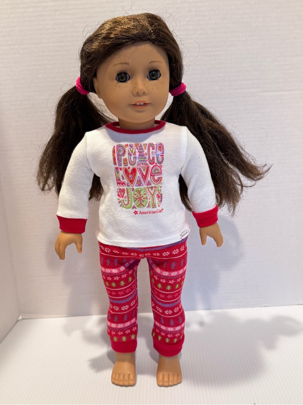 American Girl Doll Truly Me Peace Love and Joy Pajamas